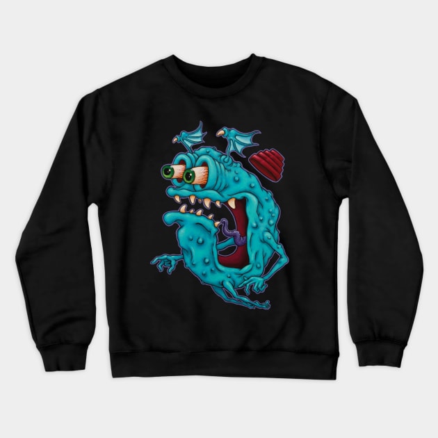 Flying Fink Crewneck Sweatshirt by artwork-a-go-go